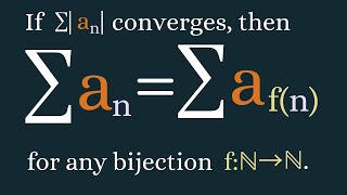 Real Analysis  Rearrangements of absolutely convergent series [upl. by Sasnett307]