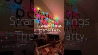 Throwing a stranger things themed party for Halloween halloweendecor houseparty falldecor home [upl. by Ailec]