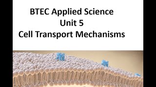 Unit 5 Biology Cell Transport Mechanisms [upl. by Caria734]