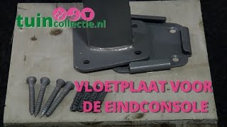 Oprolbaar windscherm accessoires  Voetplaat voor de eindconsole  Tuincollectienl [upl. by Aw743]