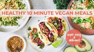 LAZY VEGAN RECIPES  balanced meals in 10 minutes [upl. by Alaster]