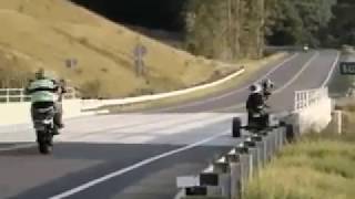 Wheelie Crash ZRX Kawasaki Skeenah GA [upl. by Turrell321]