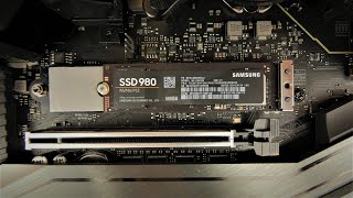 Samsung 980 SSD NVME unboxing and benchmarks [upl. by Ymirej]