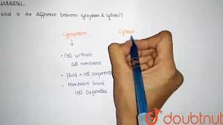 What is the difference between cytoplasm and cytosol  CLASS 10  CELLTHE BASIC UNIT OF LIFE [upl. by Tipton365]