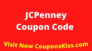 JCPenney Coupon Code 2024  How to Enter JCPenney Promo Code CouponsKisscom [upl. by Notrem317]