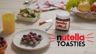 Nutella Toasties  Nutella Breakfast Recipes [upl. by Llerref991]