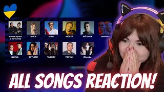 Vidbir 2024 All Songs  Ukraine 🇺🇦 Eurovision 2024  REACCIÓN [upl. by Vanya]