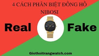 Phân Biệt Đồng Hồ NIBOSI 1985 Chính Hãng Và Fake [upl. by Burkitt501]