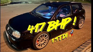 Une Golf 4 TDi de 417cv 700nm de couple  🚀🙈 [upl. by Bunting613]