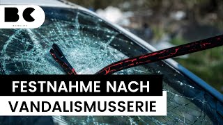 245 zerstörte Autoscheiben Polizei schnappt Verdächtigen [upl. by Ataynek]