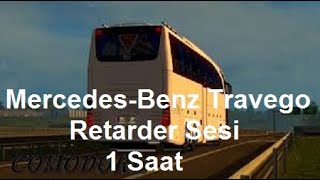 MERCEDESBENZ TRAVEGO GİDEN OTOBÜS RETARDER SESİ  UYUMAK DİNLENMEK İÇİN SES  1 SAAT [upl. by Ybreh]