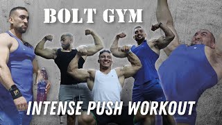 Intense push Workout bolt gym مشينا من مراكش ل كازة باش نترينو Benkafit x Boukh x Youssef 🔥🔥🔥 [upl. by Kubetz]