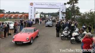 Pebble Beach Concours dElegance Tour Start 2012 [upl. by Ailisab360]