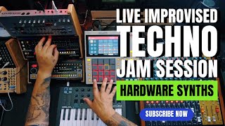 Live Improvised Techno Jam Session [upl. by Nilrem]