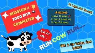 Run Cow Run Game  Save Animals  Save Cow  Cow Bull Running  Save Running Cow  RG Gaming [upl. by Inimod]