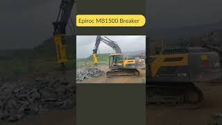 Epiroc MB1500 Breaker  Navin Group constructionequipmentshortsviral breaker [upl. by Reyna708]