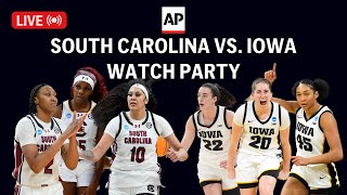 Iowa vs South Carolina LIVE watch party of NCAA womens basketball championship [upl. by Assi841]