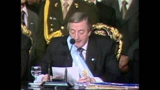 25 de Mayo de 2003 Asunción de Néstor Kirchner a la Presidencia de la Nación [upl. by Crescint542]