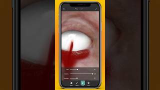 Eye👁️ red cut blood🩸effect edit tutorial photography picsArt shortsfeed [upl. by Daggna946]