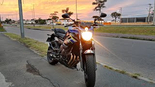 MINHA NOVA MOTO XJ6 2018 AZUL SAINDO DA CONCESSIONARIA [upl. by Killian]