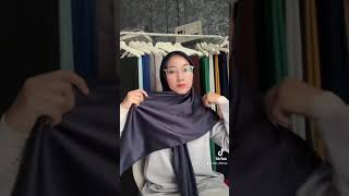 Tutorial Bawal satin Awning senang bentuk Code blueblack  TEA satin square 2024 [upl. by Samul]