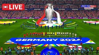 🔴LIVE  SPAIN vs ENGLAND UEFA EURO FINAL 2024  Full Match eFootball PES Gameplay PC  Match Today [upl. by Vaasta465]