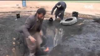 ‫تكرير النفط يطريقة بدائية شمال سوريا‬‎ Raffinage du Pétrole en Syrie Méthode traditionnelle [upl. by Tiraj722]