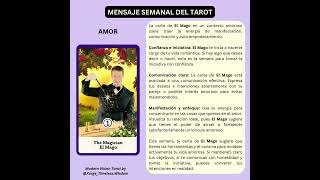 SABIDURÍA SEMANAL DEL TAROT tarot tarotreading xorgeStarot love amor work trabajo wellbeing [upl. by Clawson]