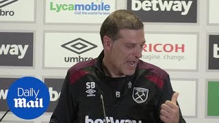 Slaven Bilic proud of West Hams first win of the season  Daily Mail [upl. by Wolcott]