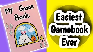 How to make Easiest Gamebook at home with Paper🌇🤩🌇 diy Easy gamebook ideas papercraft [upl. by Anchie]