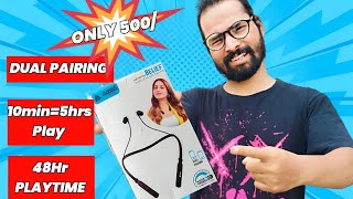 IS THIS BEST NECKBAND UNDER 500  AROMA NB119 PRO BELIEF WIRELESS NECKBAND UNBOXING REVIEW [upl. by Neelyt]