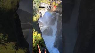 Saraswati River ❤️ saraswati river youtubeshorts badrinath india [upl. by Chuu]