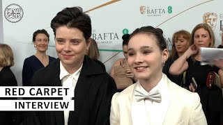 Charlotte Wells amp Frankie Corio BAFTAS 2023 Red Carpet Interview  Aftersun [upl. by Aitetel]