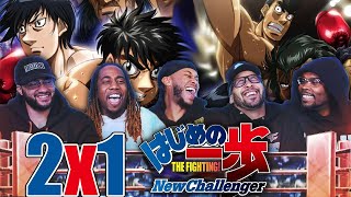 A NEW CHALLENGER Hajime No Ippo 2x1 quotA New Stepquot Reaction [upl. by Catima465]