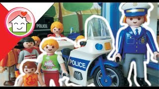 Playmobil po polsku Przedszkole z wizytą na posterunku policji  Rodziną Hauserów [upl. by Anirehtac398]