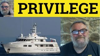 🔵 Privilege Meaning  Privileged Examples  Privilege Definition  English Vocabulary [upl. by Artapoelc]