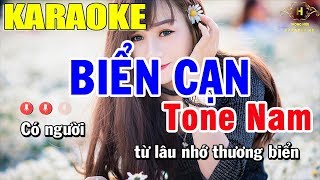 Karaoke Biển Cạn Tone Nam Nhạc Sống  Trọng Hiếu [upl. by Adnylg94]