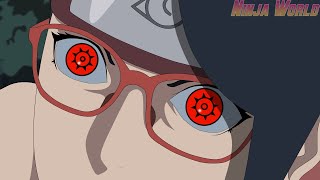 Saradas New Eyes  Awakens Mangekyou Sharingan [upl. by Silas]