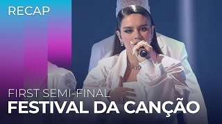 Festival da Canção 2024 Portugal  First SemiFinal  RECAP [upl. by Horan]