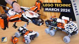 2024 March LEGO Technic Space Sets  Designer Presentation features amp new parts [upl. by Mack]