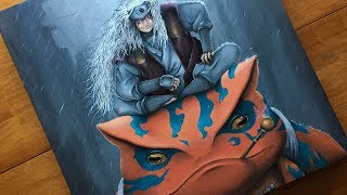 Painting Jiraiya  COMMISSION [upl. by Enoval]