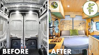 FULL DIY VAN BUILD from Start to Finish  Our Epic Van Life Conversion [upl. by Egdamlat76]