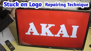 Smart LED TV Stuck on Logo Problem Repairing Technique by Reset  LED TV Hang Problem [upl. by Afrikah]