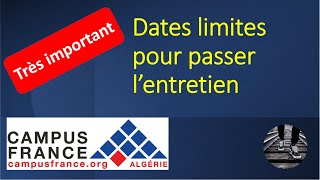 Dates limites quotentretienquot اخر اجل لاجتياز [upl. by Nosirrag]