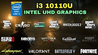 i3 10th Gen 10110U Intel UHD Graphics Gaming Test  2021 [upl. by Gunner]