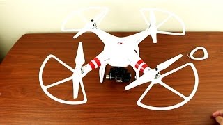 DJI Phantom 2  Prop Guards Installation and Result [upl. by Salvatore]