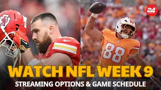 quotHow to Watch NFL Week 9 Streaming Options amp Game Schedulequot [upl. by Ellehc]