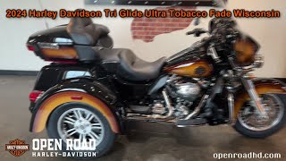 2024 Harley Davidson Tri Glide Ultra Tobacco Fade Wisconsin [upl. by Nnaoj]