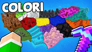 SE MINECRAFT FOSSE DI UN SOLO COLORE [upl. by Aribold]