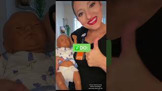 How to care for umbilical cord pregnancy educational nurse howto newmom newborn [upl. by Ynor434]